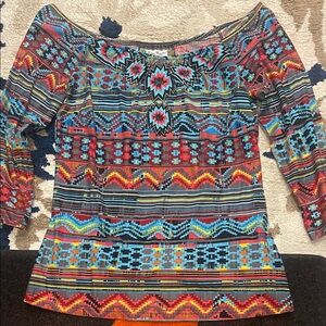 Bohemian Multicolor Women's Blouse
